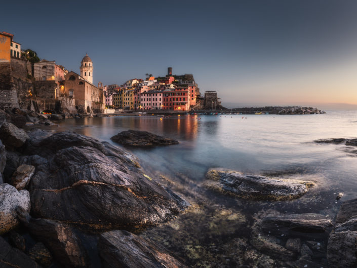 In the evening in Vernazza